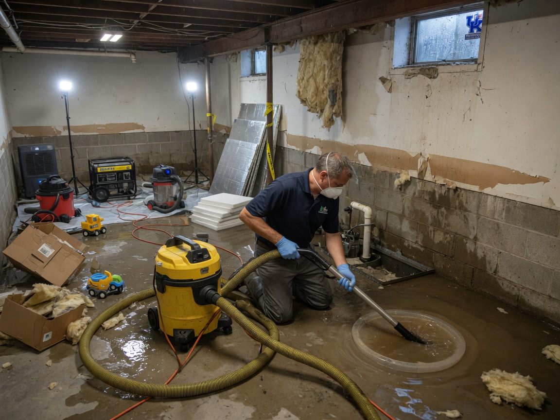 Basement Flooding Restoration in Bowling Green, KY